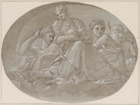 A+ 047
<br/>
Ceres, twee godinnen en twee putti
<br/>
<em>Primaticcio, Francesco (1504-1570) - kopie naar</em>